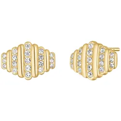 Rosefield JESSG-J1282 Damen-Ohrstecker Gestreift Goldfarben
