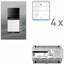 TCS PAUF041/005 audio:pack PRO 4WE Außenst. ASU 4T UP 4x Freisprecher ISW6010 Steuergerät PAUF041005