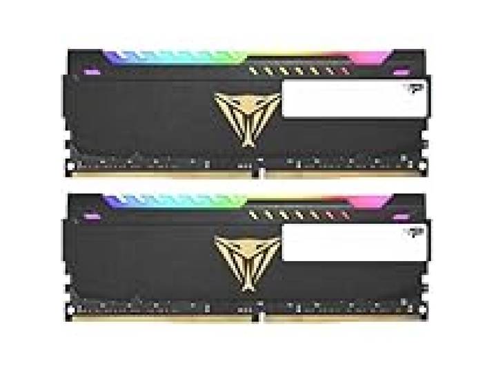 Patriot Memory Viper Elite DDR4 3600 MHz 16GB (2x8Go) C20 Kit de Mémoire Haute Performance Eclairage LED RGB - Noir
