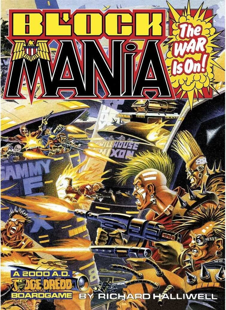 Block Mania - Two-Player Judge Dredd Board Game, Ages 12+, Limited Edition by Rebellion Unplugged