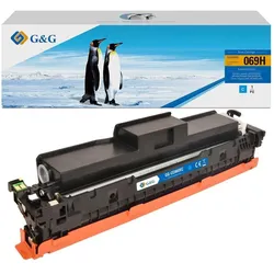 G & G, Toner, Huismerk 069H XL Toner Alternatief voor Canon 069 069H Cyan