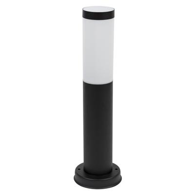 Sockelleuchte HEITRONIC "Larisa", schwarz, H:45cm Ø:7,8cm, Leuchten, Pollerleuchte,Sockelleuchte,Außenlampe, Edelstahl (schwarz lackiert)