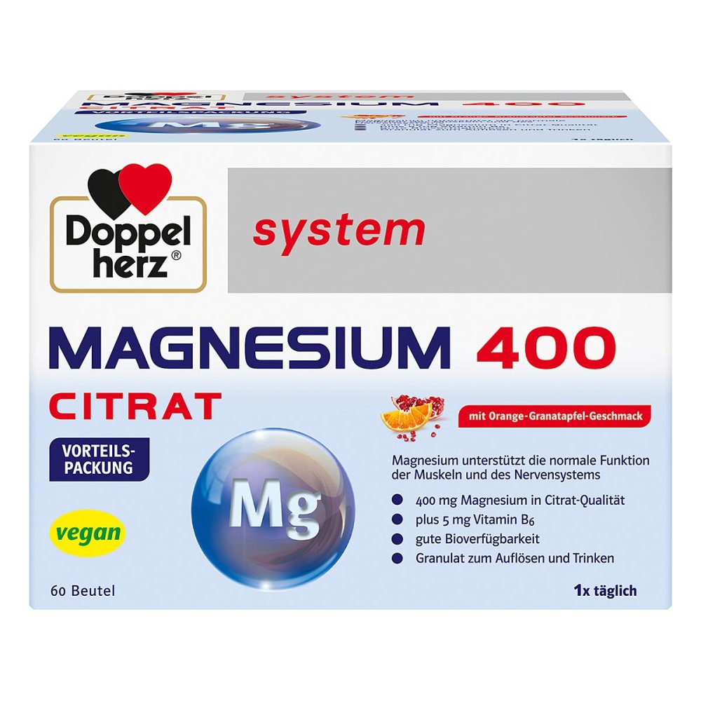 Queisser Pharma GmbH & Co. KG Doppelherz system Magnesium 400 Citrat 16622146