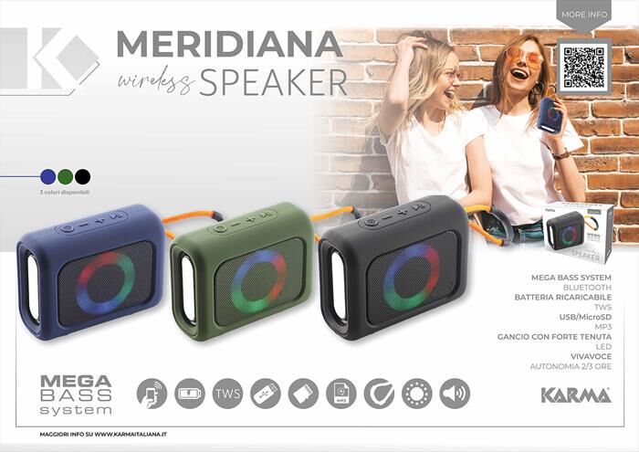 KARMA Speaker Meridiana-nero