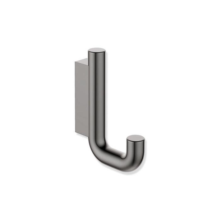 Hewi Serie 480 Einzelhaken 480.90.00070EC PVD beschichtet, schwarzchrom glänzend