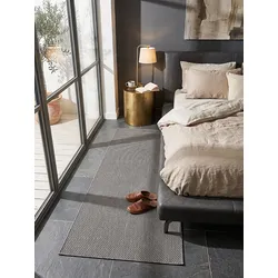 Läufer Flachgewebe Anthrazit 80x150 cm - BORNO   Kadima Design