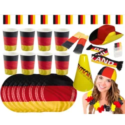 Amscan - Großes Deutschland Fan-Set (25-teilig)