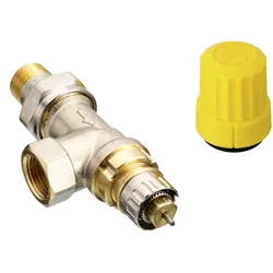 Danfoss Ventilgehäuse RA-UR 10 R 3/8, UK (Axial), matt vernickelt