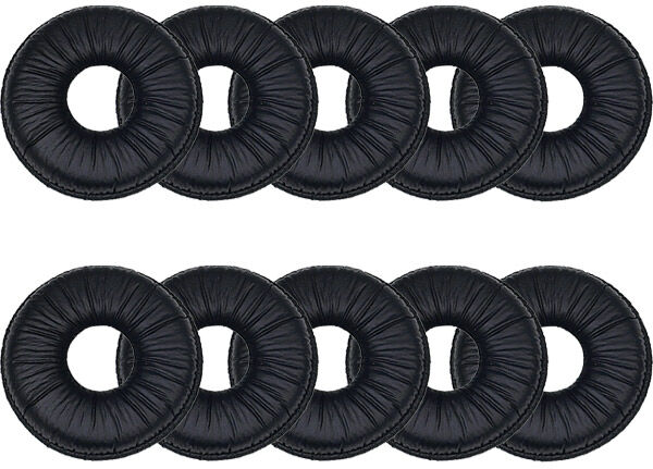 Onedirect Lot de 10 coussinets simili cuir Coussinets de rechange pour casques