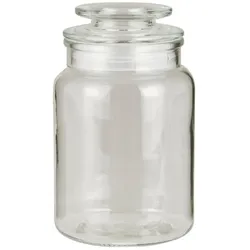 IB Laursen Glasbehälter Krug mit Deckel, Höhe 17.5, Ø 10.8 cm, 1000 ml
