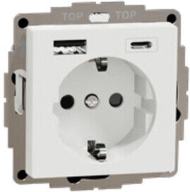 Merten Prise Schuko avec chargeur USB MEG2367-0325 (MEG2367-0325)