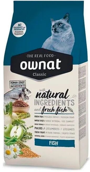 Ownat Classic Ração Gato Adulto Peixe 4 Kg
