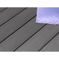 20x145 mm Kovalex® WPC-Massivdiele, Struktur/fein, grau, mattiert, Vollprofil Längen:1,00 bis 6,00m