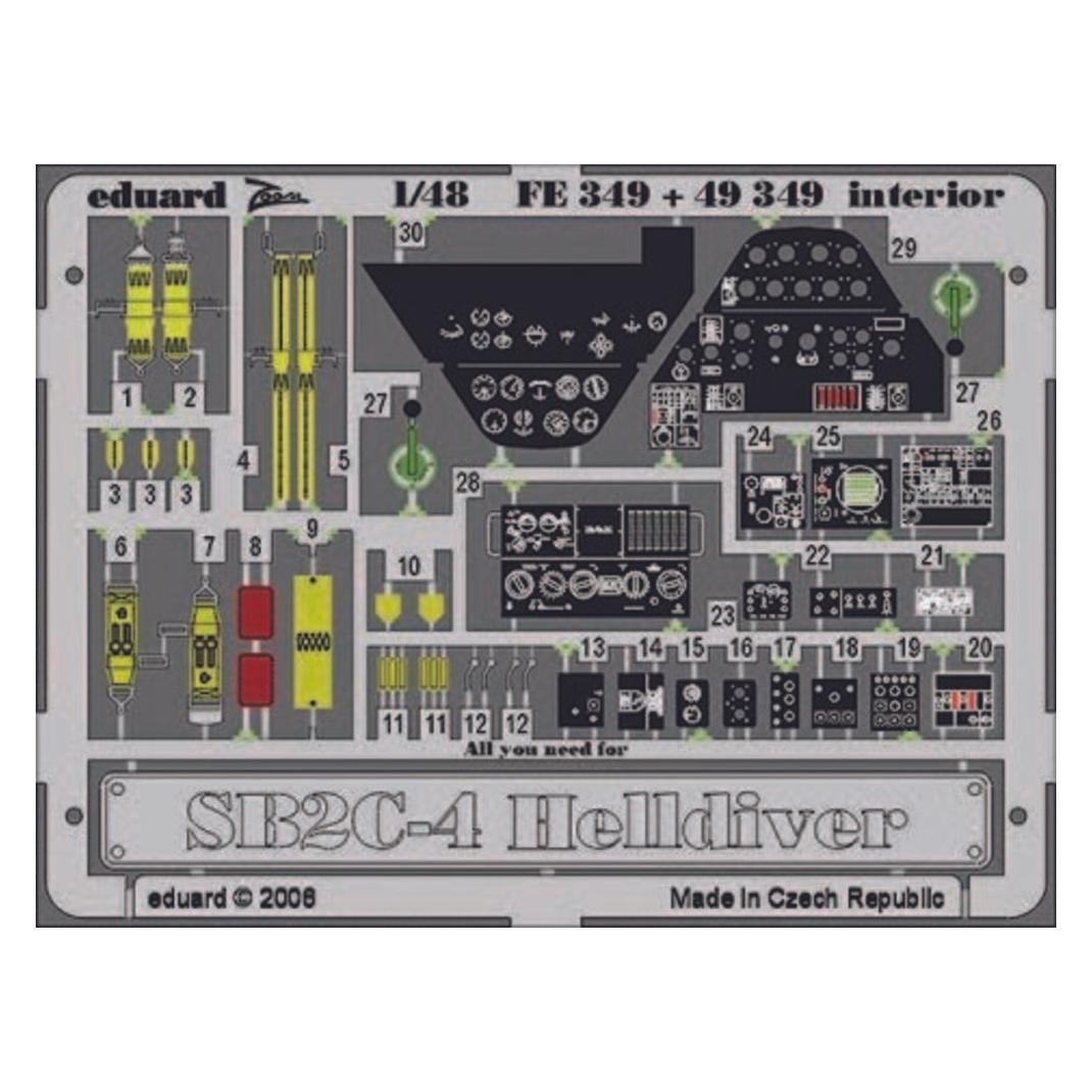 Eduard SB2C-4 Helldiver interior Für Revell-Monogram Bausatz (FE349)