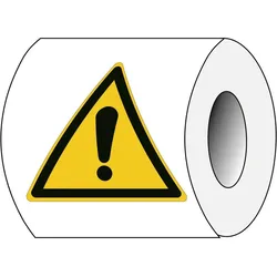 Brady, Sicherheitskennzeichnung, ISO 7010 PIC W001 B-7541 ISO Sicherheitskennzeichnung - Warnung vor einer Gefahrenstelle
