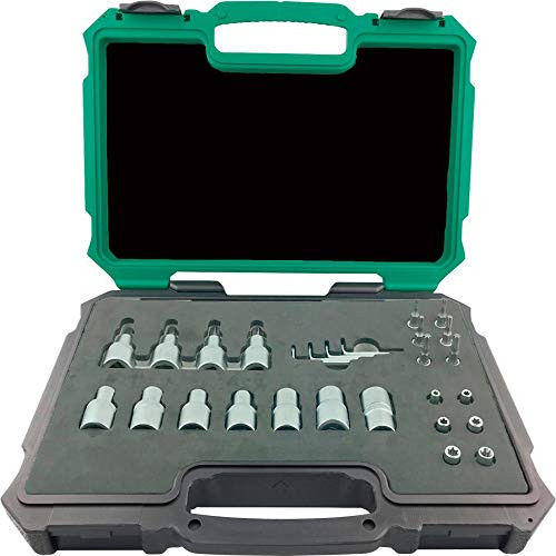 Fortis 27-delige DOP-sleutelset 1/4" & 1/2" met Torx bits