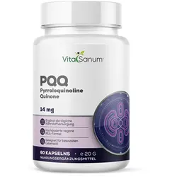 VitaSanum®- PQQ – 14 mg reines PQQ – 1 Kapsel Tagesportion