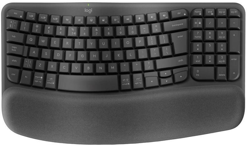 Logitech Tangentbord Wave Svart