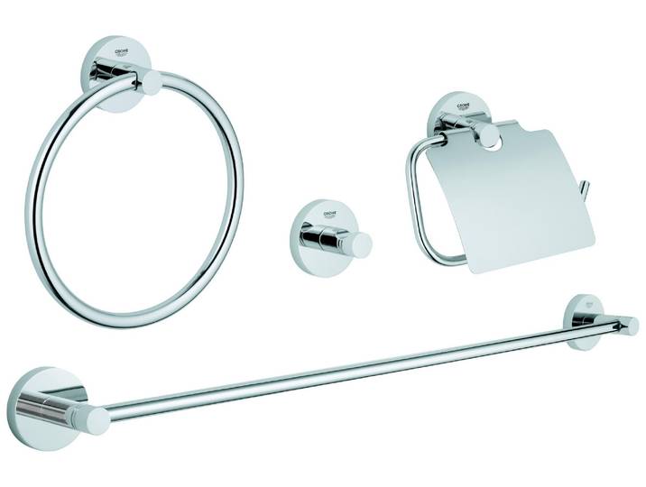 Grohe Essentials set de bain 4 en 1 chrome\, 40776001