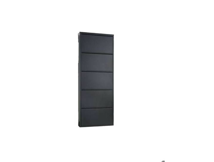 Meuble à chaussures Dandracchi - Dmora - En Metal - Noir 50x15h172 cm