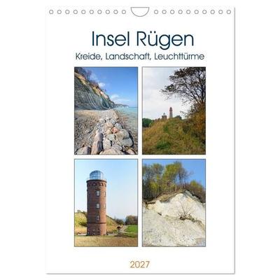 Insel Rügen - Kreide, Landschaft, Leuchttürme (Wandkalender 2027 DIN A4 hoch), CALVENDO Monatskalender