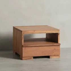 KADIMA DESIGN Nachtkonsole NAKO Massivholz: Schublade, Ablage, Landhausstil, pflegeleicht, montiert geliefert