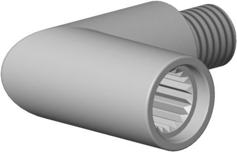 Dornbracht Winkelstück für Griff 04182002200-00 chrom