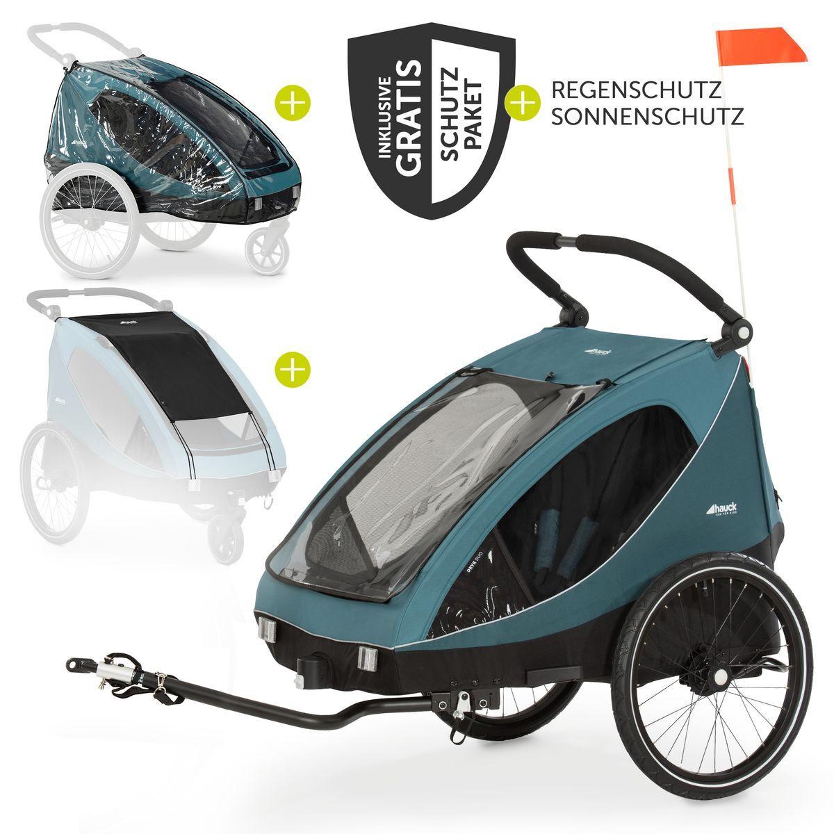 Hauck 2in1 Fahrradanhänger Dryk Duo für 2