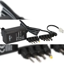 ANSMANN Akkupack Ladegerät ACS 48 - Akkupacklader für 4-8 zellige NiMH & NiCd Akkupacks - RC Ladegerät inkl. 8 Stecker