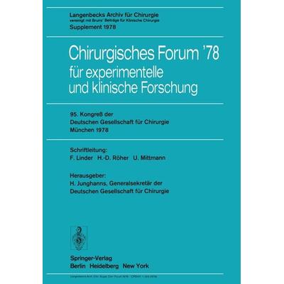 95. Kongreß der Deutschen Gesellschaft für Chirurgie, München, 3. bis 6. Mai 1978, Taschenbuch von , Springer Berlin, 978-3-540-08695-6