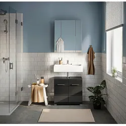 Badezimmer Linus 2-tlg. ca. 60 cm Schwarz