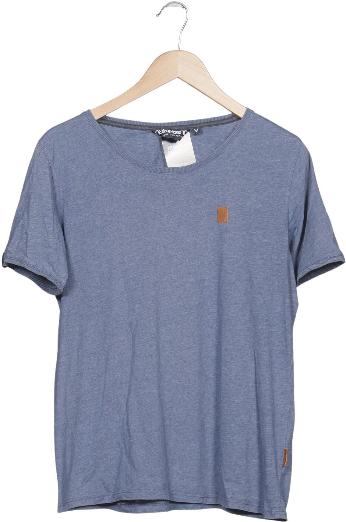 Naketano Herren T-Shirt, Blau, Gr. M, Baumwolle - Second Hand