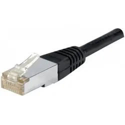 Dexlan Patchkabel Cat. 6A, F/UTP, schwarz, 0,3 m