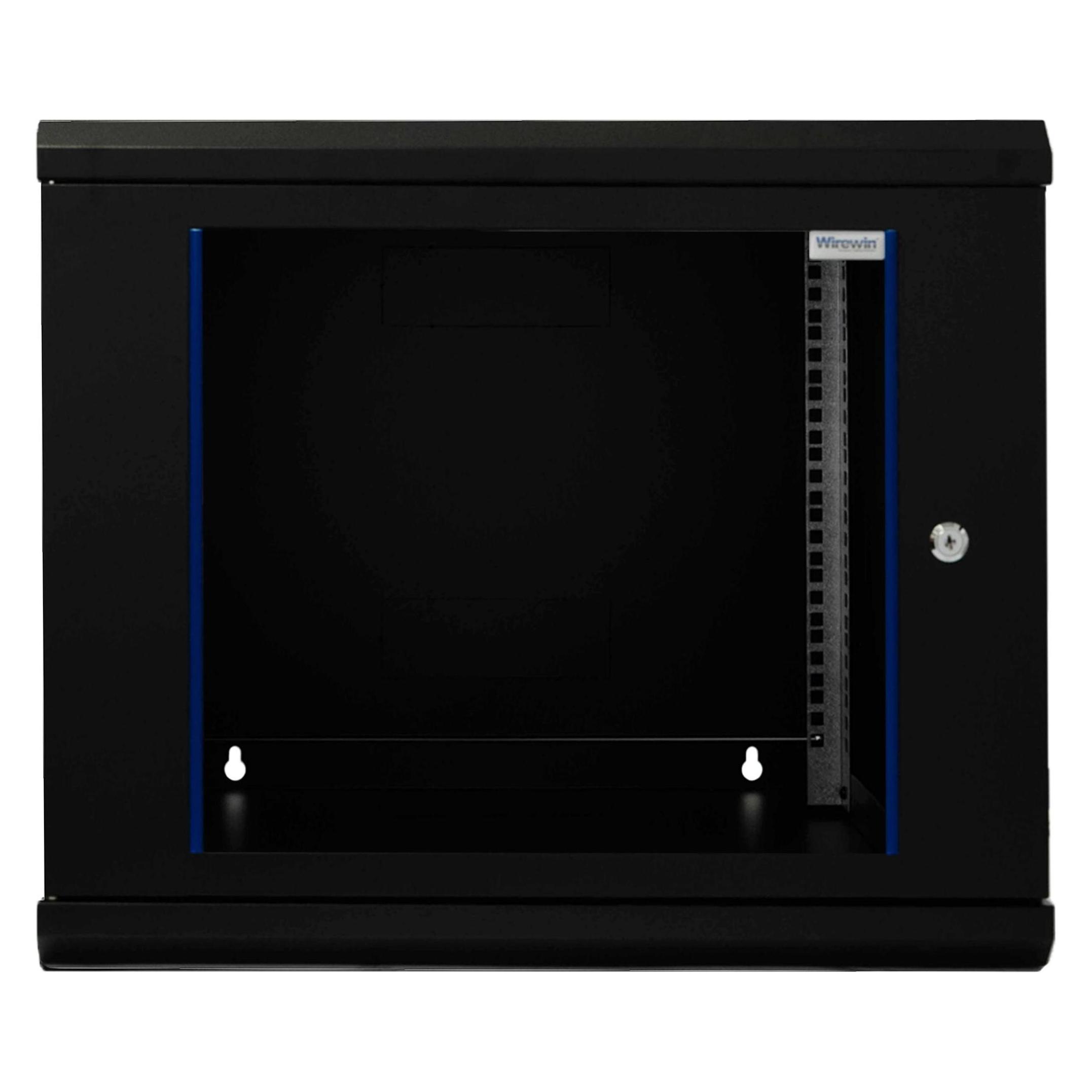 Wirewin 19/ Wandschrank, einteilig, Pro 3nd Generation, Flat-Pack, 600x450mm, schwarz (9 HE, 19 Zoll Rack) (WCAB PS3 600X600X9U B FP)