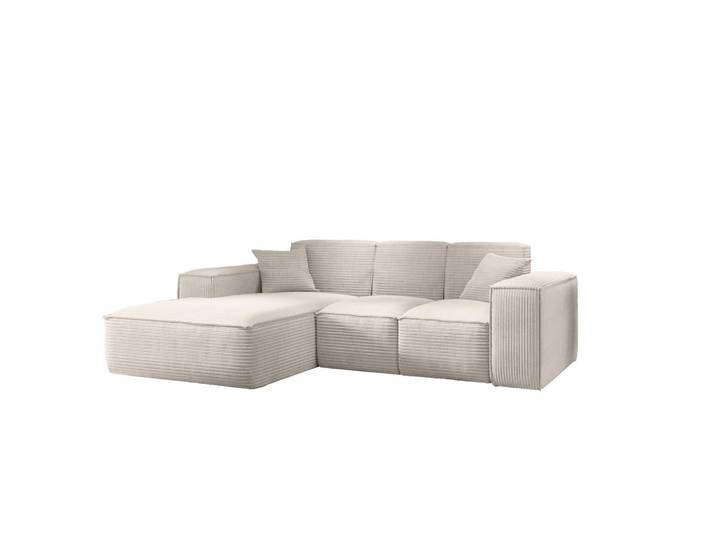 Kaiser Möbel Ecksofa L-Form Wohnzimmer Siena Stoff Poso Beige Links, L-Form,L-Form, 266x165 cm, Wohnzimmer, Sofas & Couches, Wohnlandschaften, Ecksofas