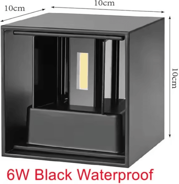 Inspire Curations 6W 12W IP65 LED Wall Light Modern Nordic Indoor Outdoor Sconce waterproof 6w A natural White 4000k