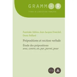 Prépositions et rection verbale, Fachbücher