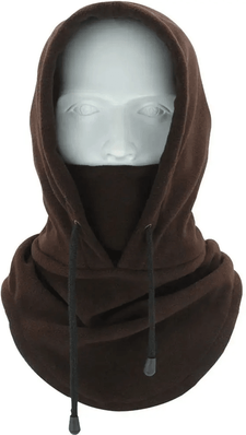 Inspire Essentials Windproof Polar Fleece Full Face Balaclava Ski Mask For Men And Women coffee