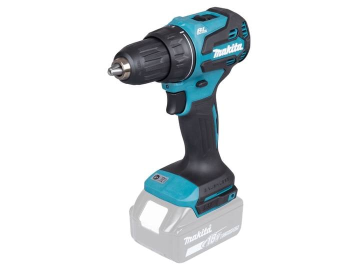 Akku-Bohrschrauber MAKITA »DDF490Z« 18V, ohne Akku und Ladegerät , blau (türkis), B:81mm H:255mm L:167mm, Bohrmaschinen, Akku-Bohrschrauber, Leistungsstarker & bürstenloser Bohrschrauber mit 65 Nm Drehmoment