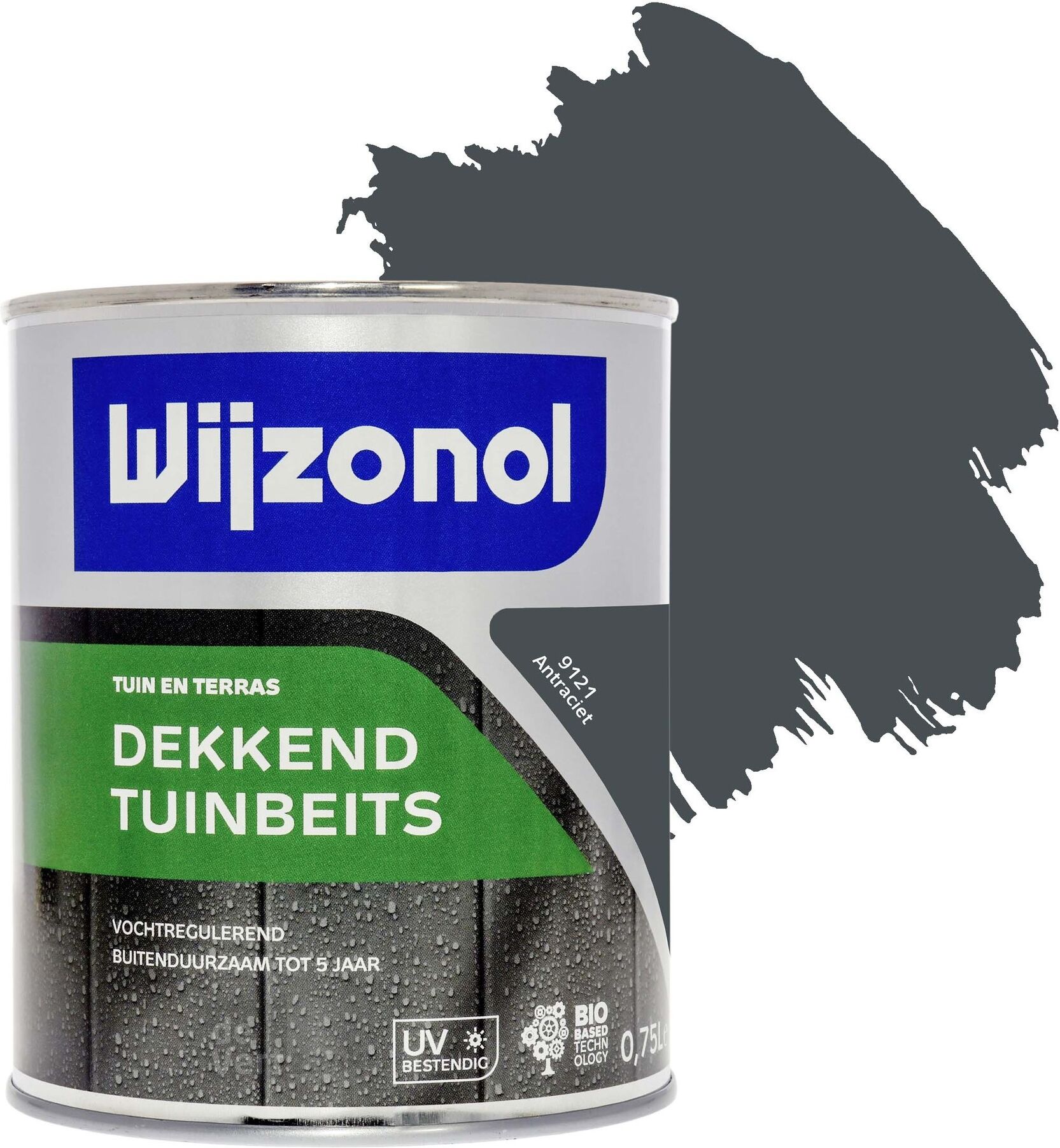 Wijzonol Dekkend Tuinbeits - Antraciet