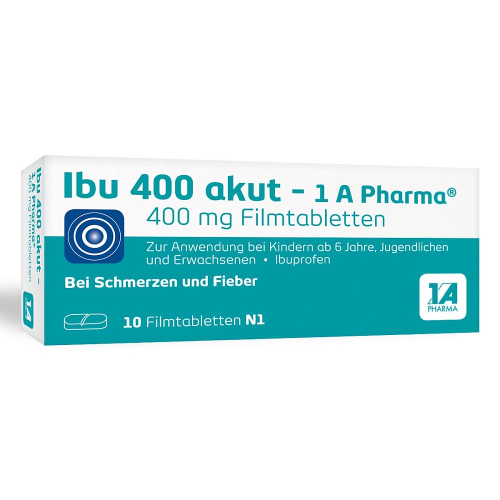 1 A Pharma GmbH Ibu 400 akut - 1 A Pharma® Filmtabletten 02013194