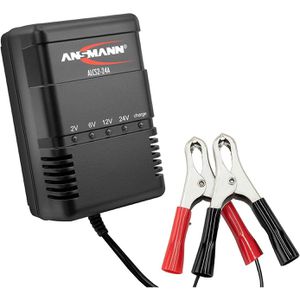 Ansmann Autobatterie-Ladegerät ALCS 2-24/0.9, 2 V / 6 V / 12 V / 24 V, 0,9 A, mit Erhaltungsladung