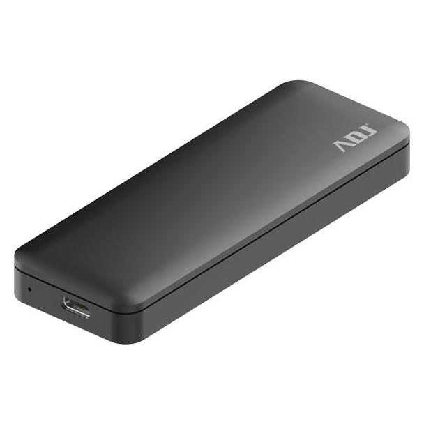 ADJ Box Esterno Per SSD Nvme USB 3.0 Bk Ahs07 Box Case Alluminio (120-00028)