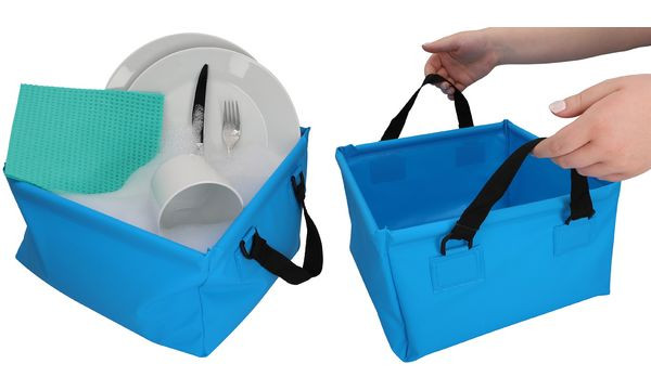 Cartrend 10732 opvouwbare rechthoekige wasbak van 15 liter