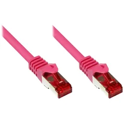 Alcasa 7m Cat6 S/FTP Netzwerkkabel Magenta 10 m S/FTP (S-STP)