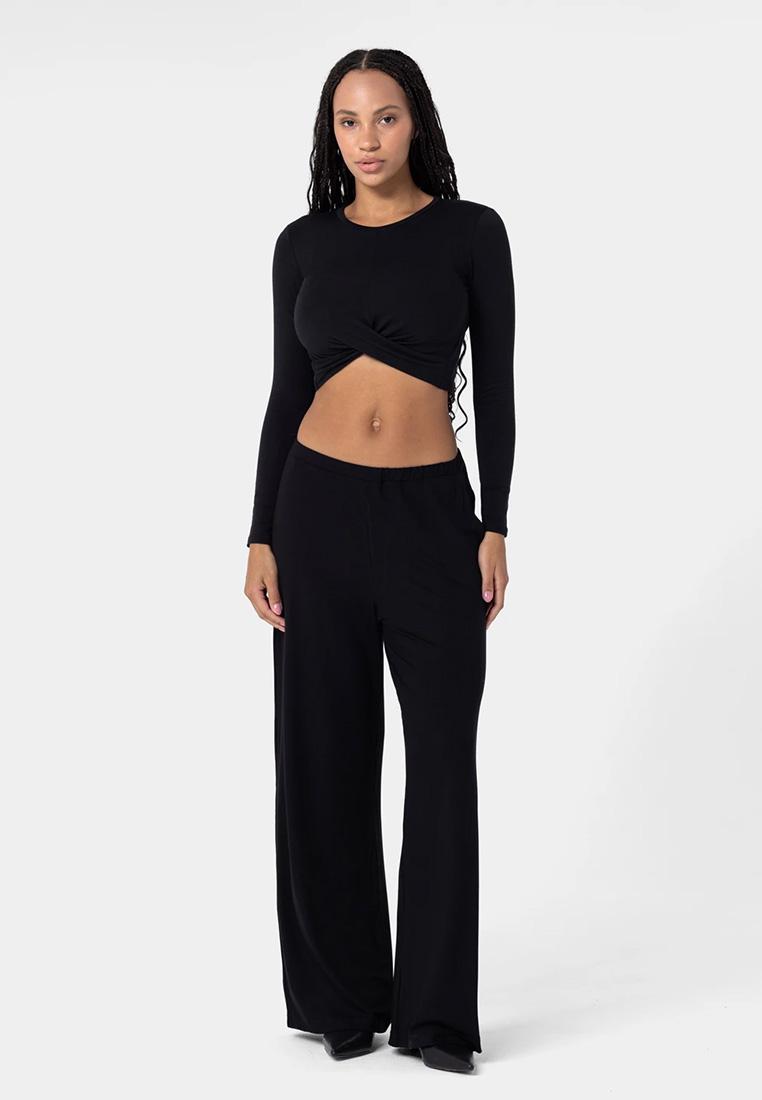 Heavyweight Viscose Pants SCHWARZ