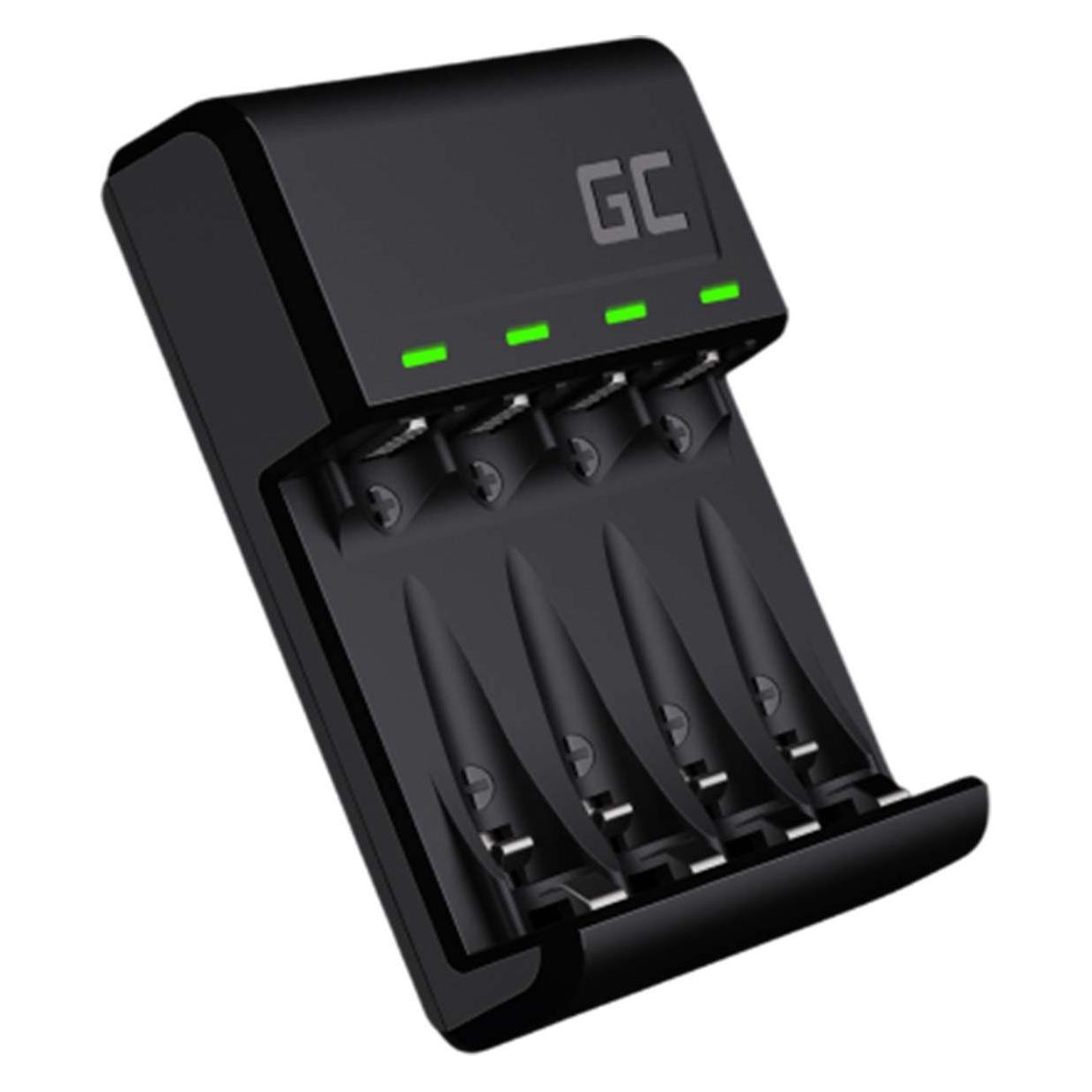 GreenCell VitalCharger Set with 4x AAA HR03 - 800mAh Batteries (4 Stk., AAA, Ladegerät inkl. Akku) (GRSETGC02)
