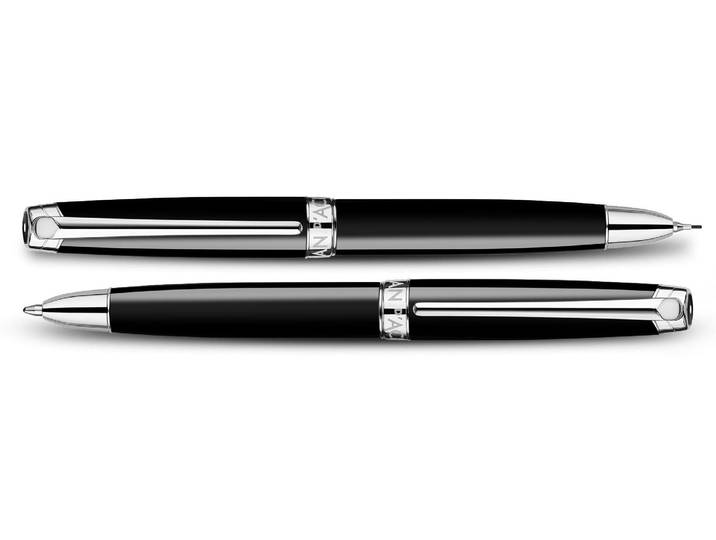 Kugelschreiber Caran d'Ache Caran , schwarz, Messing, Stifte, Kugelschreiber