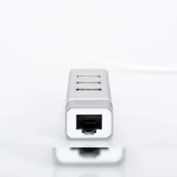DIGITUS USB 2.0 auf Fast Ethernet Adapter, 3-Port USB Hub
