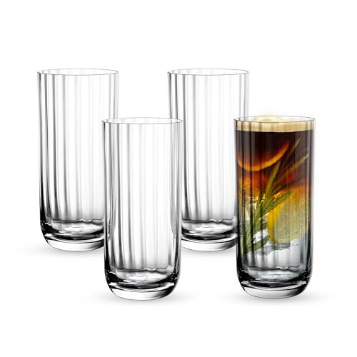 Villeroy & Boch Rose Garden Longdrink Beker Set van 4, 45 cl, Transparant
